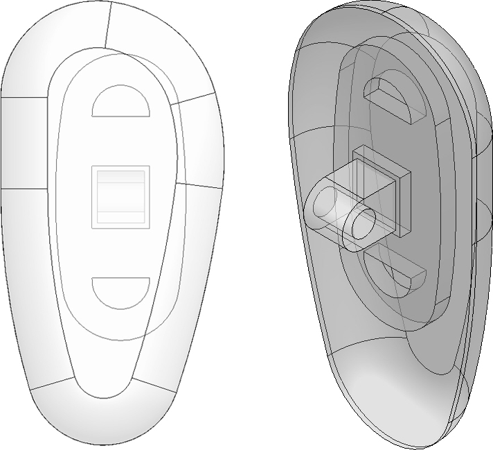 Screw On Silicone Clear Nose Pads
